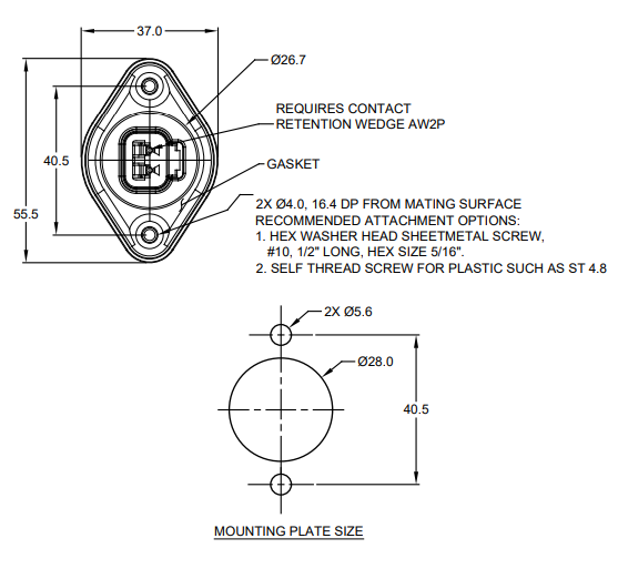 Deutsch 2 Pin DT Passthrough